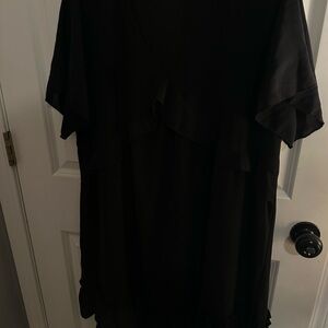 Chic Black Ruffle Dress